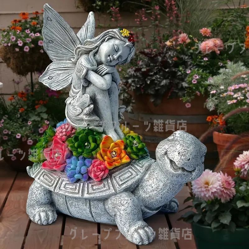 花の妖精のカラフルガーデンライト 装飾品 オーナメント アート おしゃれ かわいい ガーデニング 庭 インテリア プレゼント ギフト ガーデンライト 花の妖精 カラフル 装飾品 オーナメント おしゃれ
