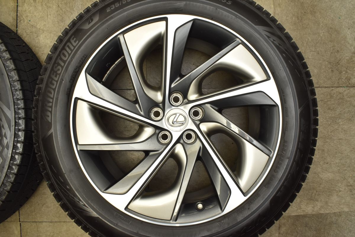 レア バリ溝 VRX3付 レクサス RX 純正 セレクタブル トリム チタニウムソニック 20in 8J 30 114.3 ブリヂストン 235 55R20