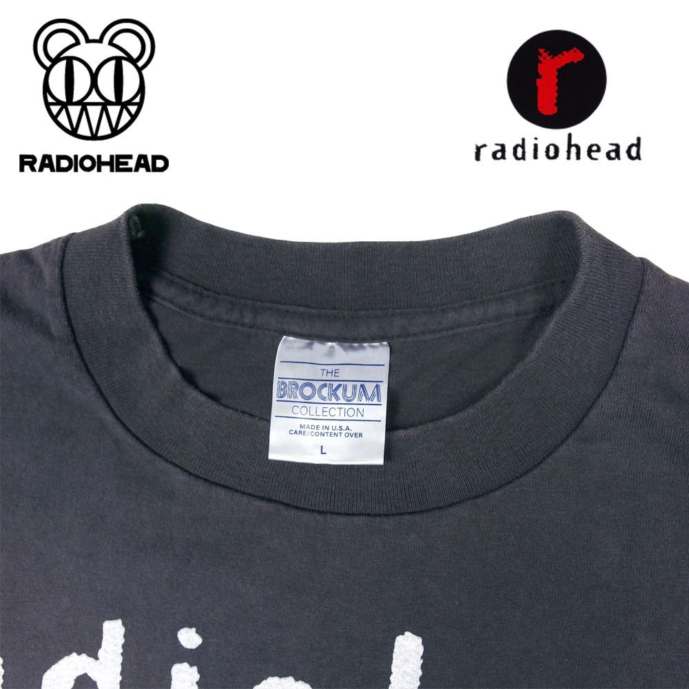 318 radiohead レディオヘッド ロンT 長袖 Tシャツ ブラック Lサイズ
