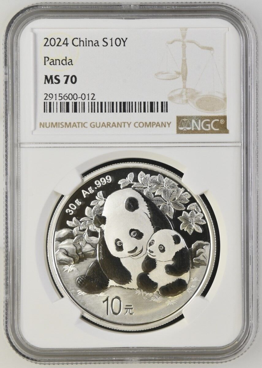 2025 CHINA S10Y PANDA NGC MS 70