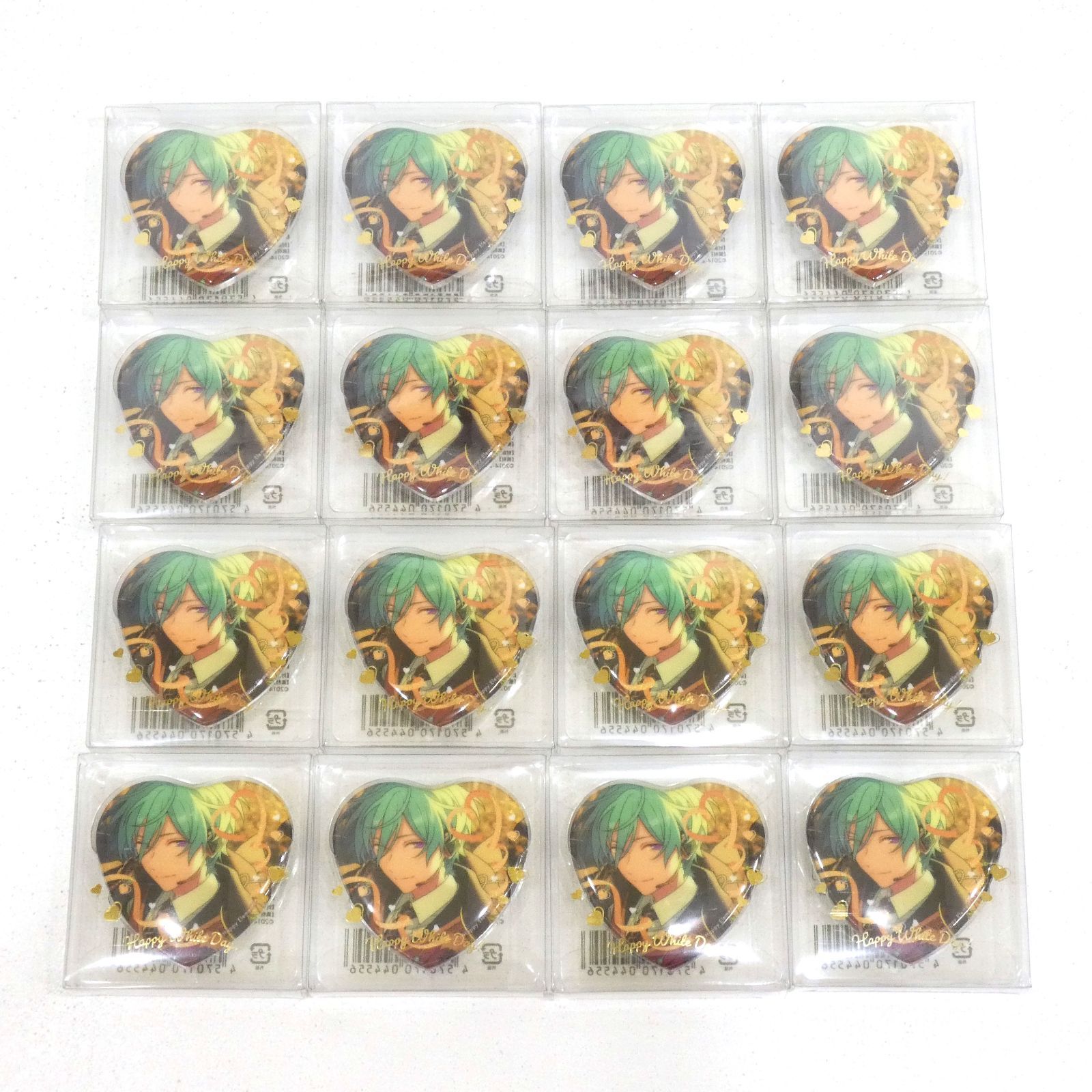 【小牧店】未開封　あんスタ　ホワイトデーハート缶バッジ　風早巽　16個セット① 【I710-1571】