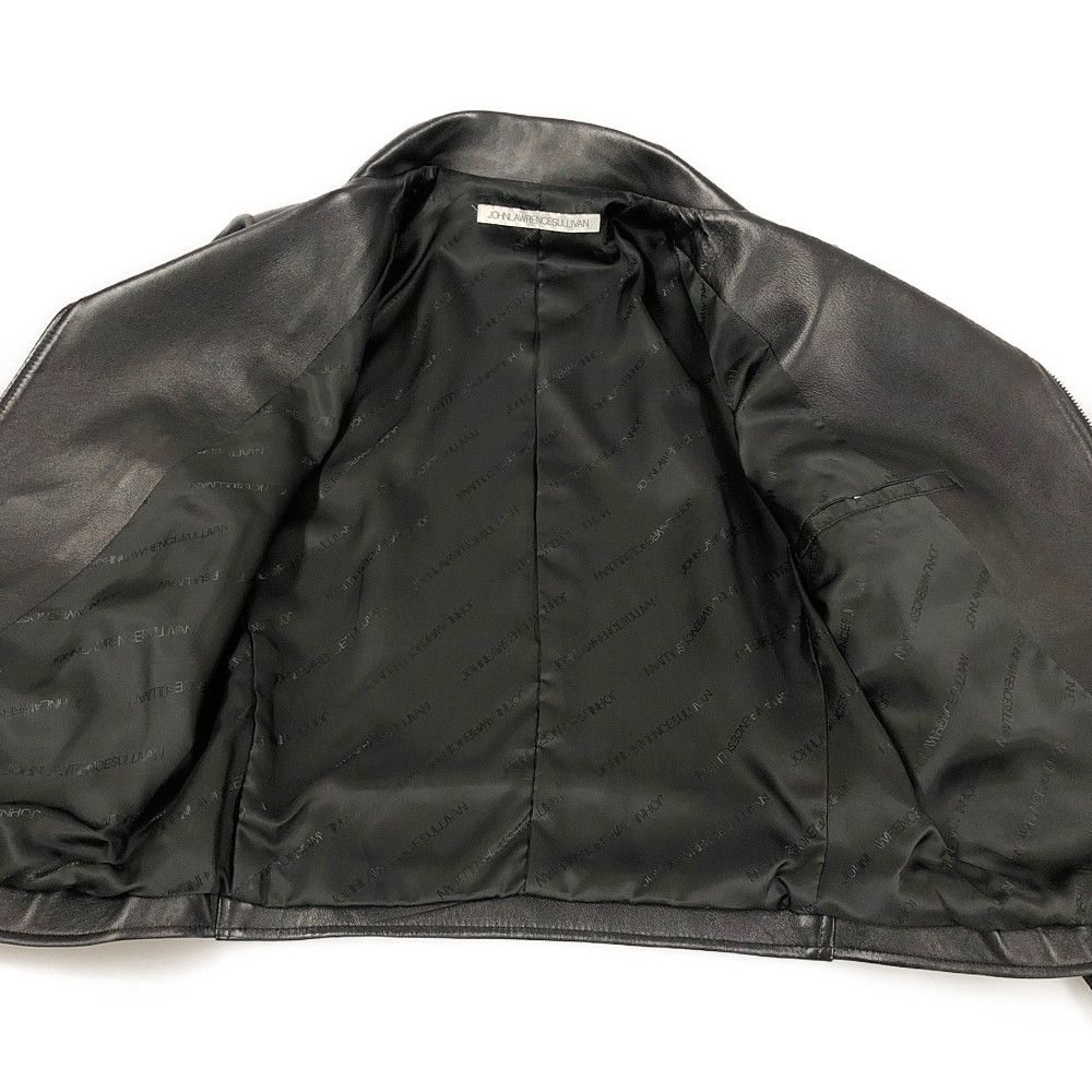 JOHNLAWRENCESULL IVAN 品番 JLS-04-01 LAMBSKIN BIKES JACKET ダブル ライダースジャケット 黒 サイズ44 正規品 / 32428 JOHNLAWRENCESULL IVAN 品番 JLS-04-01 LAMBSKIN BIKES JACKET ダブル