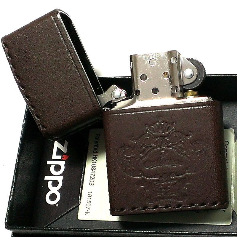 ZIPPO オロビアンコ ジッポ ライター ブランド 本牛革巻き かっこいい