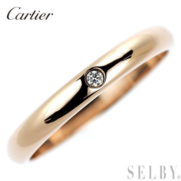 カルティエ リング　1895 k18 9号 カルティエ リング 指輪 1895 ウェディング 幅約2.5mm B4002300