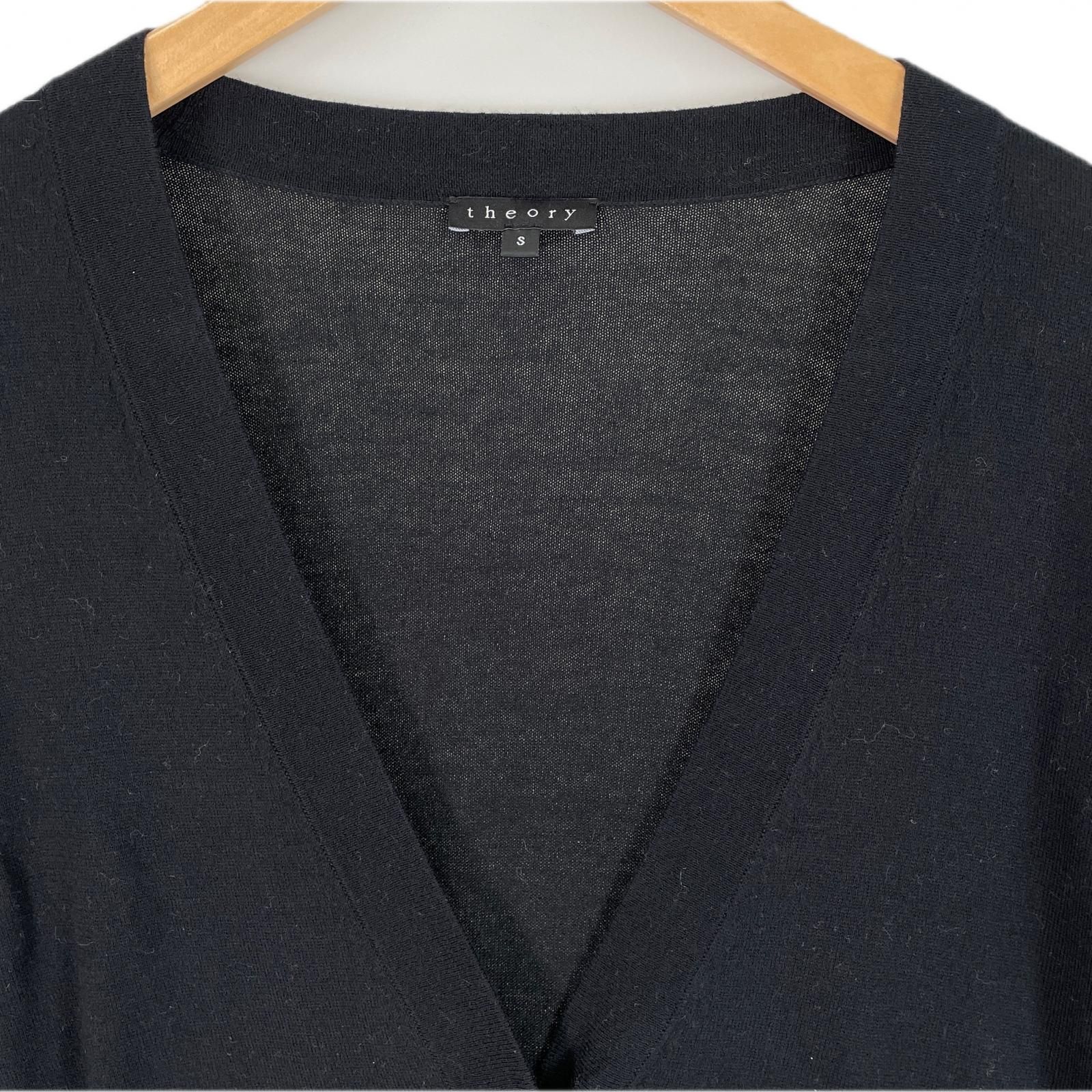 Theory カーディガン レディース セオリー 中古　古着 Theory - Theory セオリー カーディガン S 紺 【古着】【中古