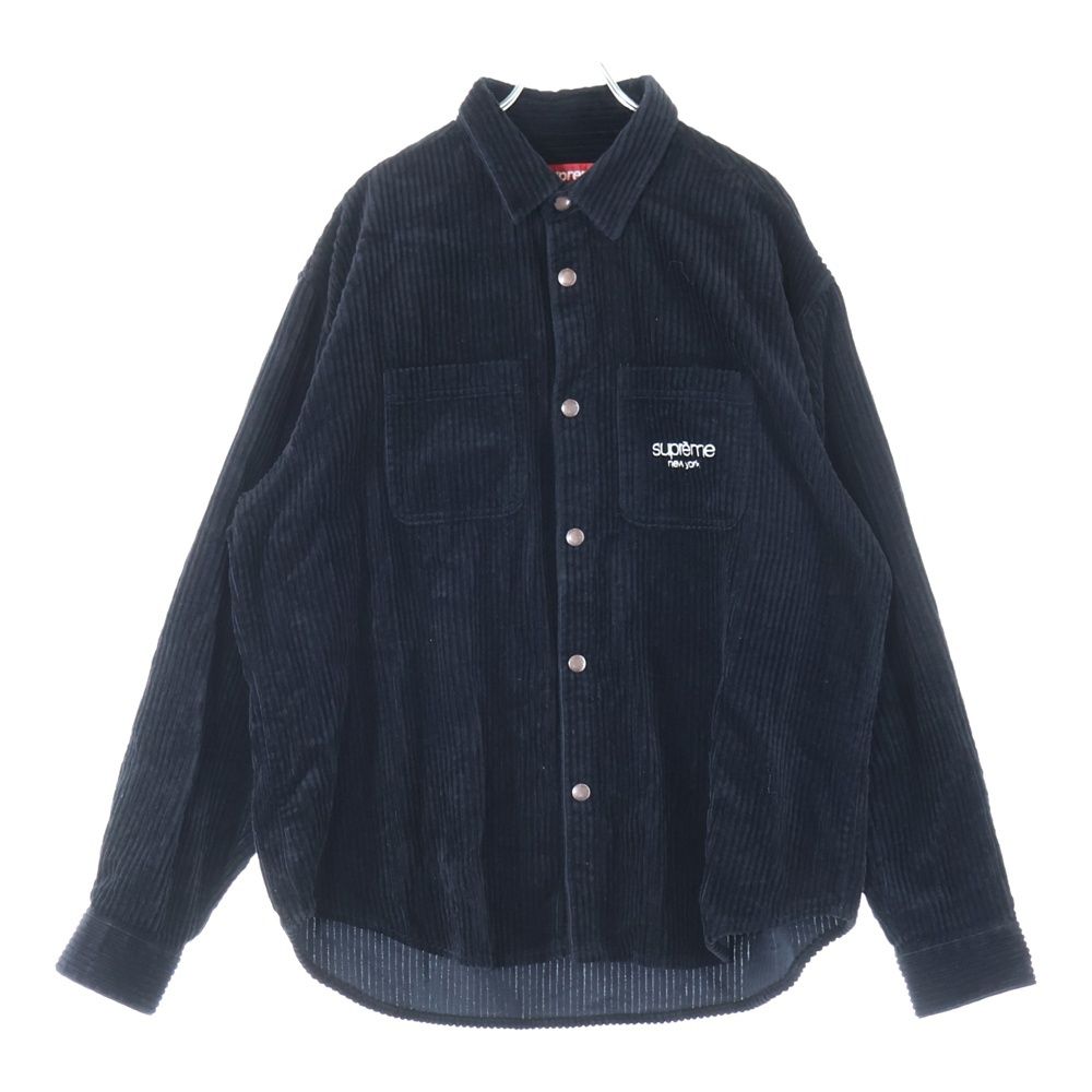 SUPREME シュプリーム 24AW Wide Wale Corduroy Snap Shirt ワイド ウェール コーディロイ スナップシャツ ブラック
