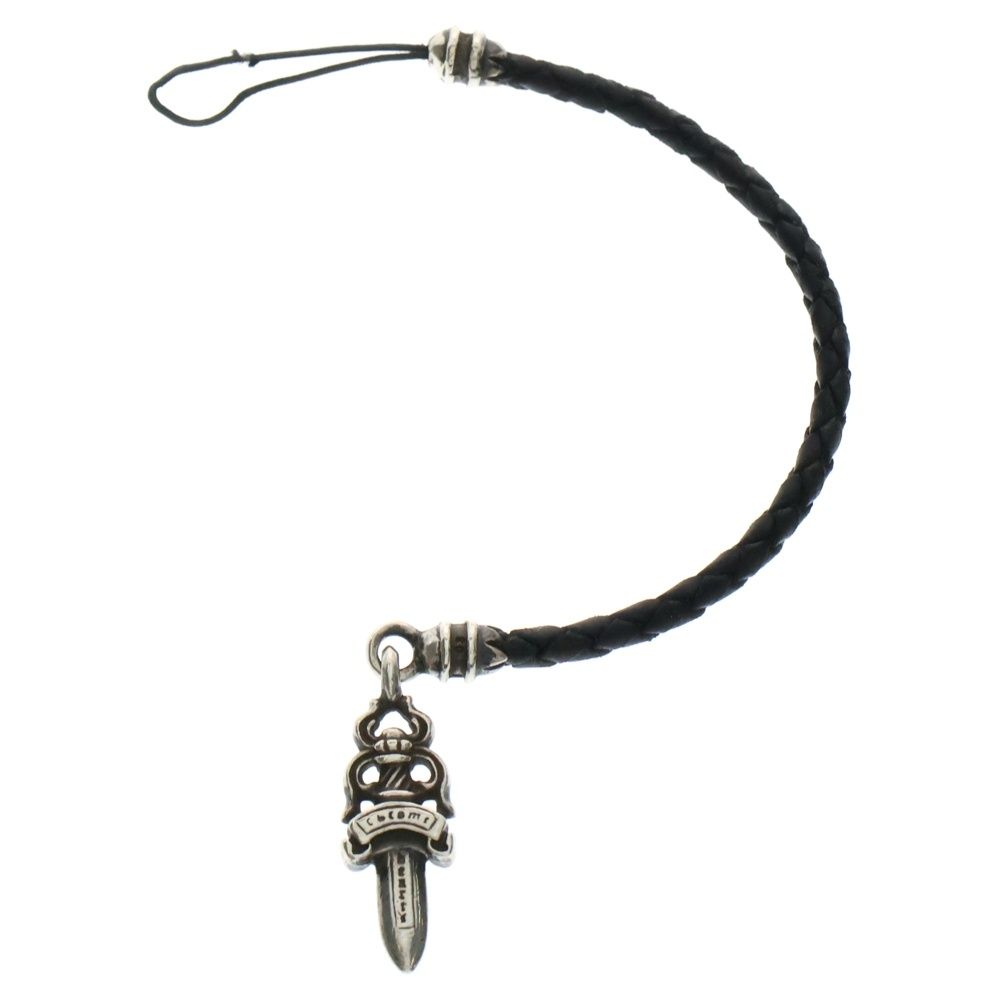 クロムハーツ Chrome Hearts 携帯ストラップ ダガーチャームレザー携帯