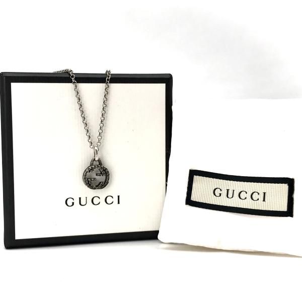 GUCCI グッチ GG インターロッキング ネックレス Ag92.5