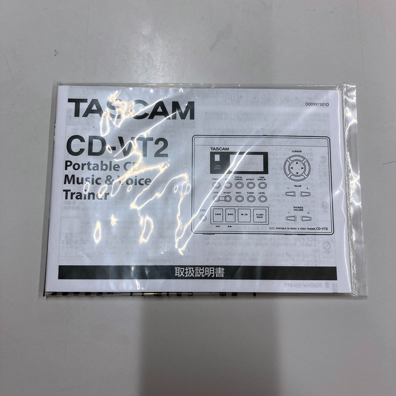 未使用 TASCOM タスカム CD-VT2 ポータブル CD ギタートレーナー CD-VT2 | ポータブル CD ミュージック ＆ ボイストレーナー | TASCAM