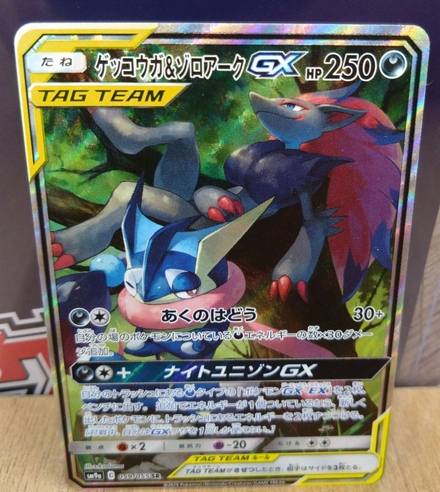 即日発送ポケモンGXシリーズトゲピー&ピィ&ププリンsrゲッコウガ&ゾロアーク続 特価】ルカリオGX SR 053/050 ゲッコウガ＆ゾロアークGXの通販
