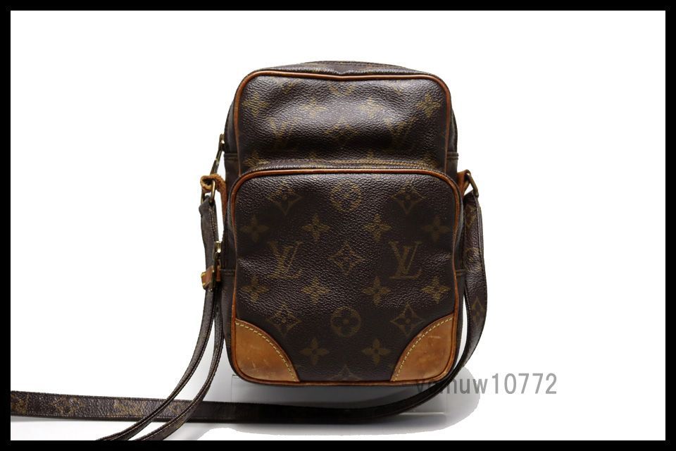 美 LOUIS VUITTON モノグラム アマゾン レザー ショルダーバッグ ルイヴィトン 0515td314-8D