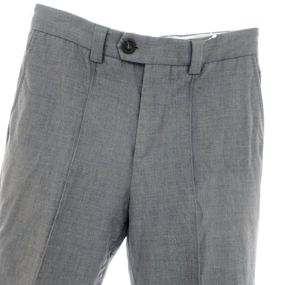 ブルネロクチネリ　スラックス　ウール　44 中古】ブルネロクチネリ Brunello Cucinelli ウールコットン