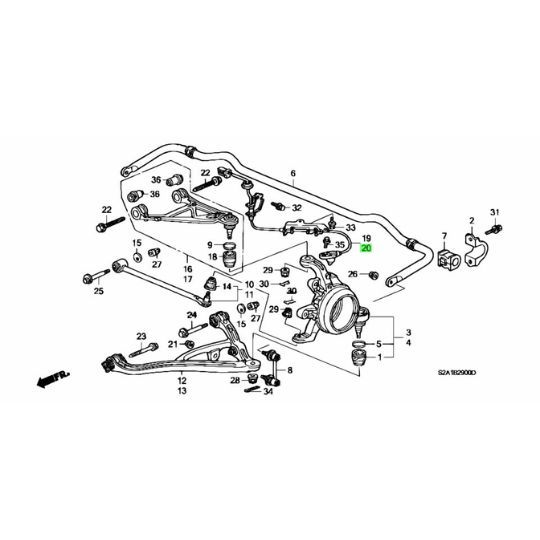 ホンダ 純正 S2000 AP1 リア センサー ASSY 左側 スピードセンサー 