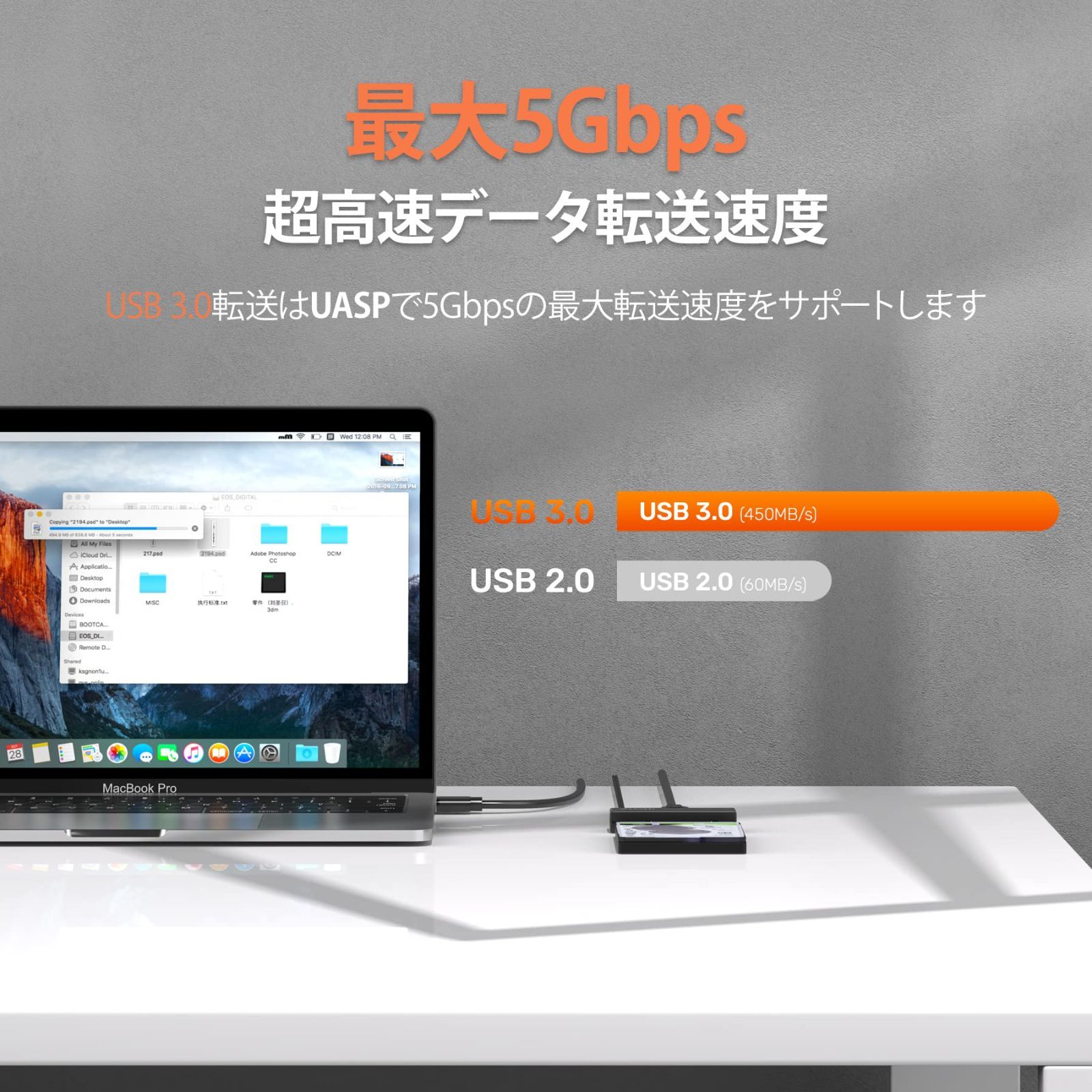 変換 2A電源アダプタ付き