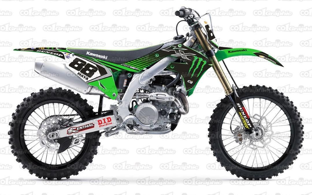 カワサキ kawasaki デカール ステッカー グラフィックキット ※デザイン決定後30日以内に発送 - メルカリ