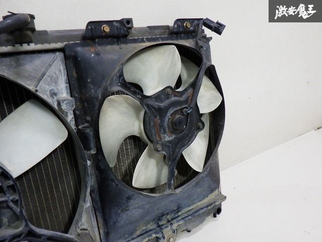【実働外し！】 MITSUBISHI 三菱 CJ4A ミラージュ RS ノーマル ラジエーター コア 冷却ファン 電動ファン 付 即納 在庫有 棚E-6