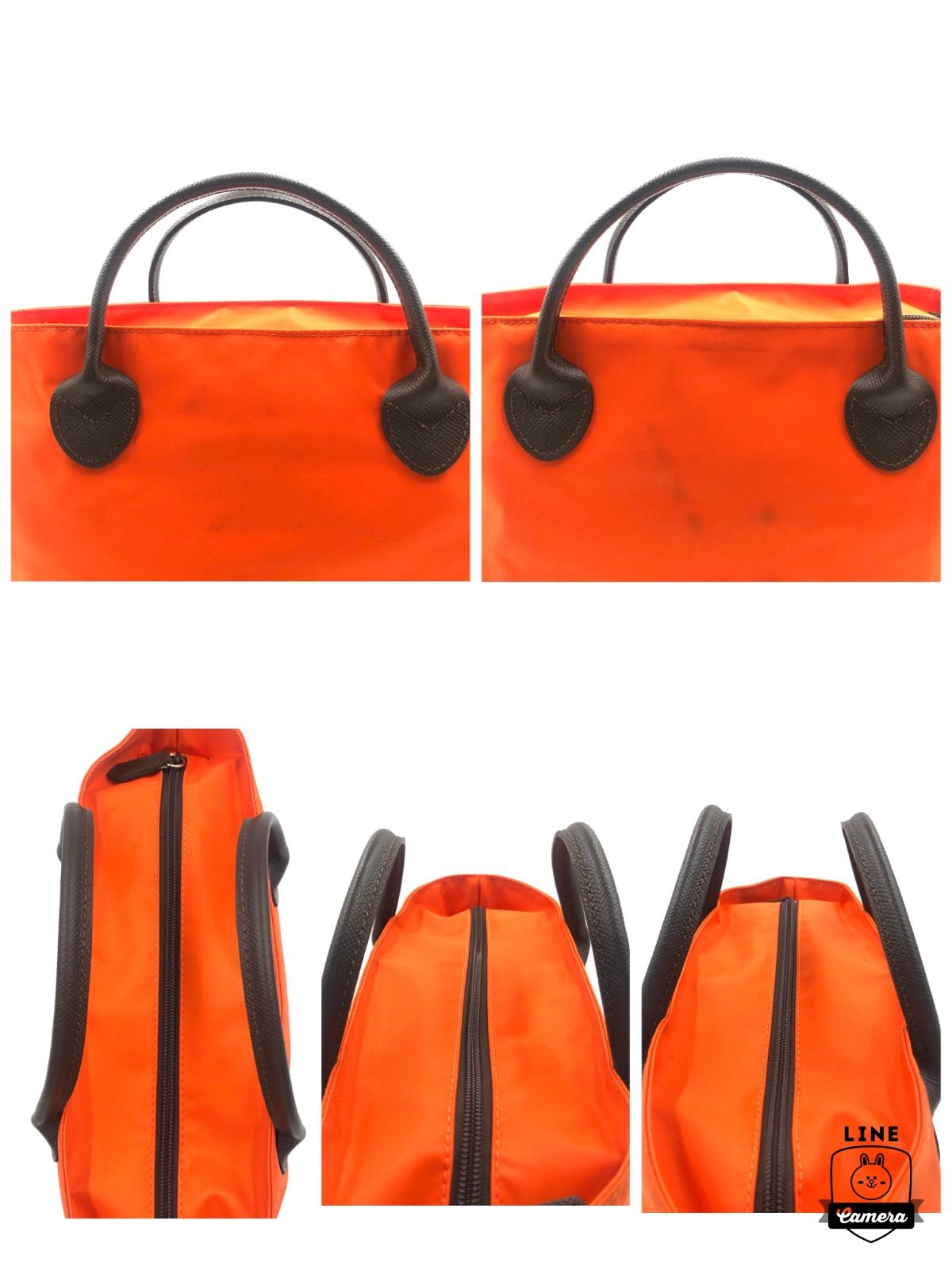 Hervé Chapelier ナイロン トートバッグ 舟形 ダークブラウン エルベシャプリエ HERVE CHAPELIER ハンド・トートバッグ