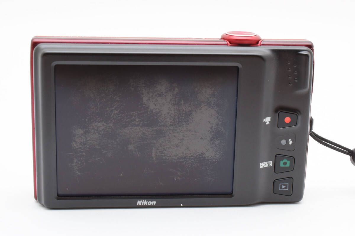 ニコン Nikon COOLPIX S6100 クールピクス 赤 レッド コンパクト