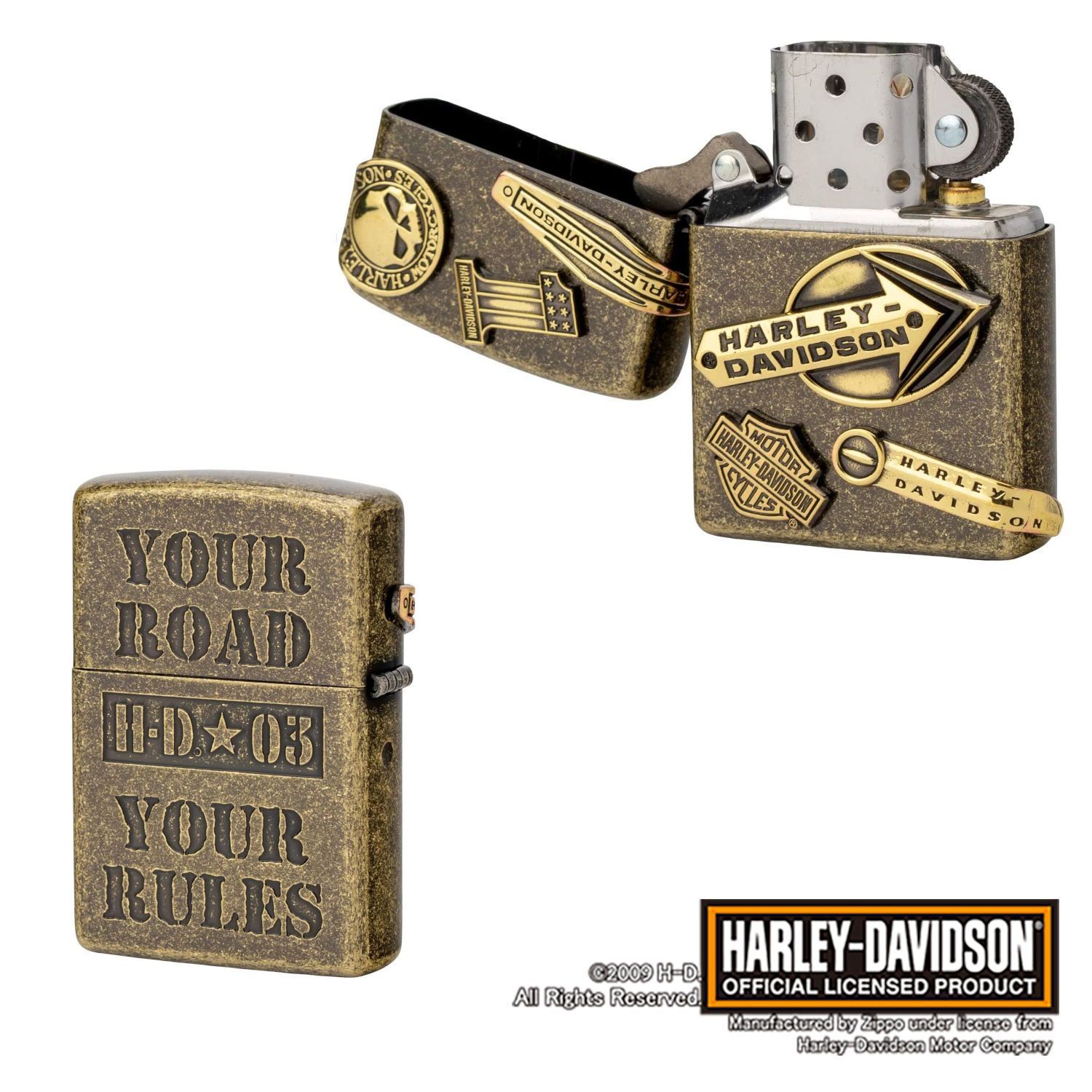 日本限定 正規品 ZIPPO HARLEY-DAVIDSON HDP-64 メイクメタル ジッポー