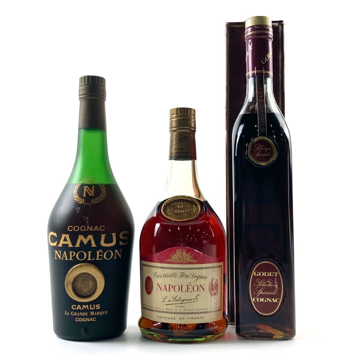 サントリーブランデー古酒3本セット XO 2本&クリスマスベル型VSOP 1本