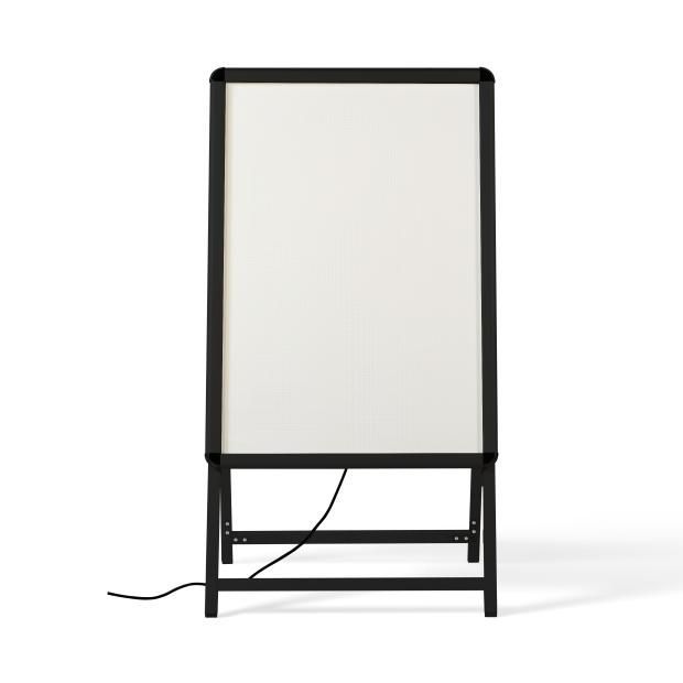 LEDパネルスタンド看板 B1サイズ 片面タイプ 屋外対応 シルバー H1430mm alp-b1s