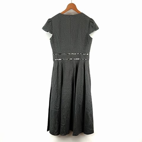 ルネ Rene ウール混 パフスリーブ ワンピース 36 グレー Rene（ルネ）