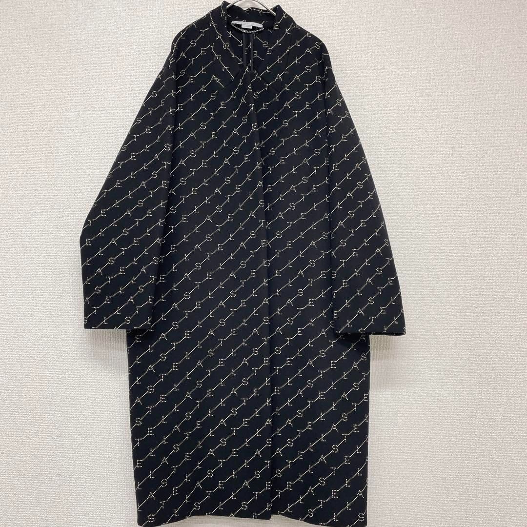 Stella McCartney（ステラ・マッカートニー）　ロングコート　タグ有 STELLA McCARTNEY ステラマッカートニー ロングコート ロゴ刺繍 総柄