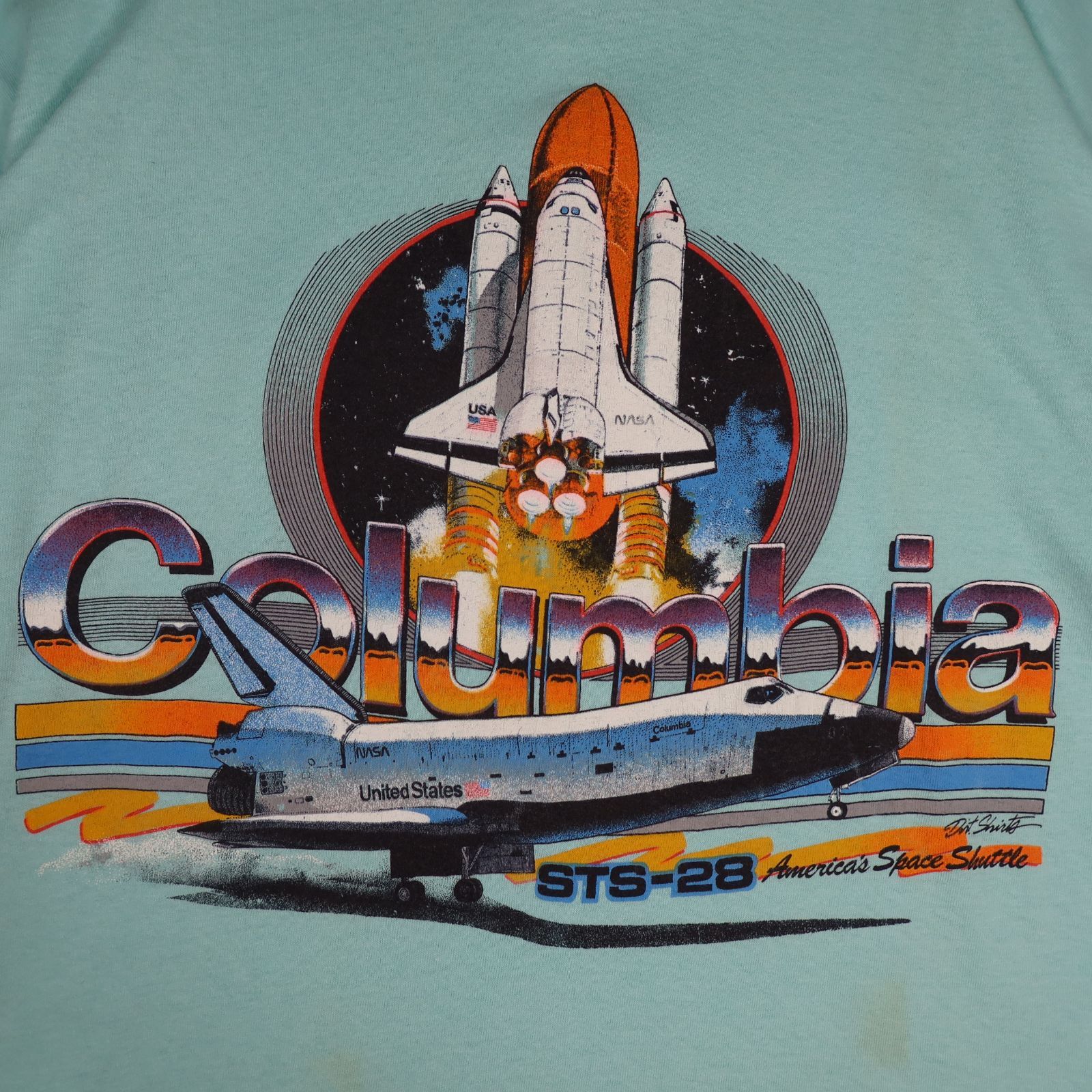 SALE／85%OFF】 USA製 vintage 古着 ロケット スペースシャトル tee T