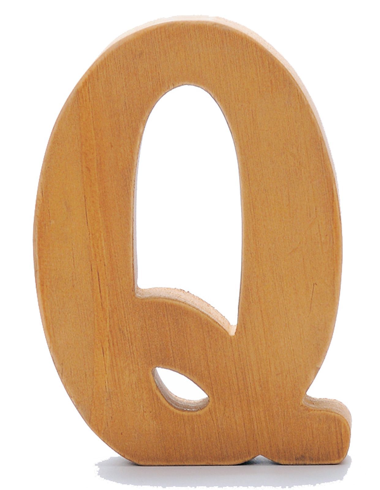 大きめサイズの高さ15cm 木製 ウッデン アルファベット Q