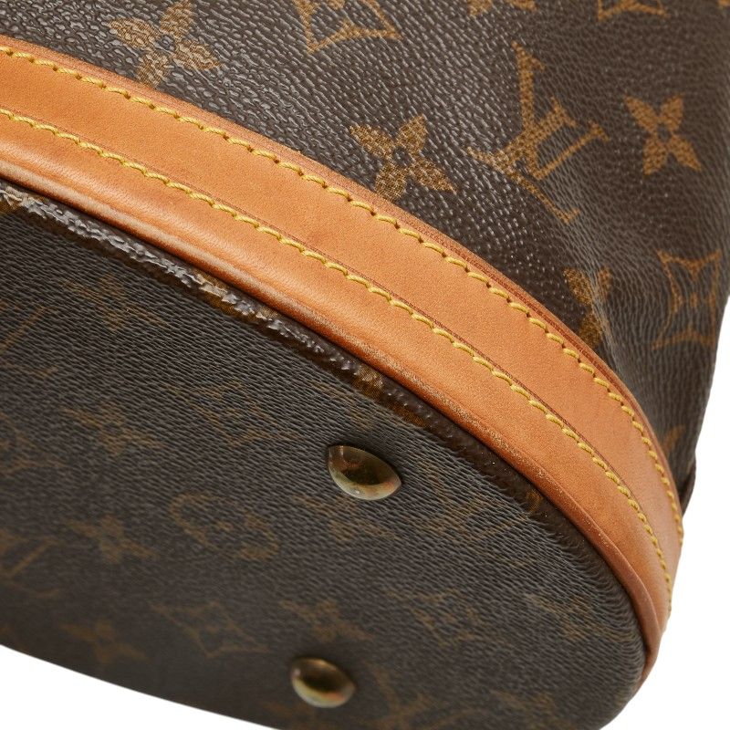 ルイ ヴィトン モノグラム プチ バケットPM トートバッグ ワンショルダーバッグ M42238 ブラウン PVC レザー レディース LOUIS VUITTON 1-0213209 DECORATOM_COM_BR