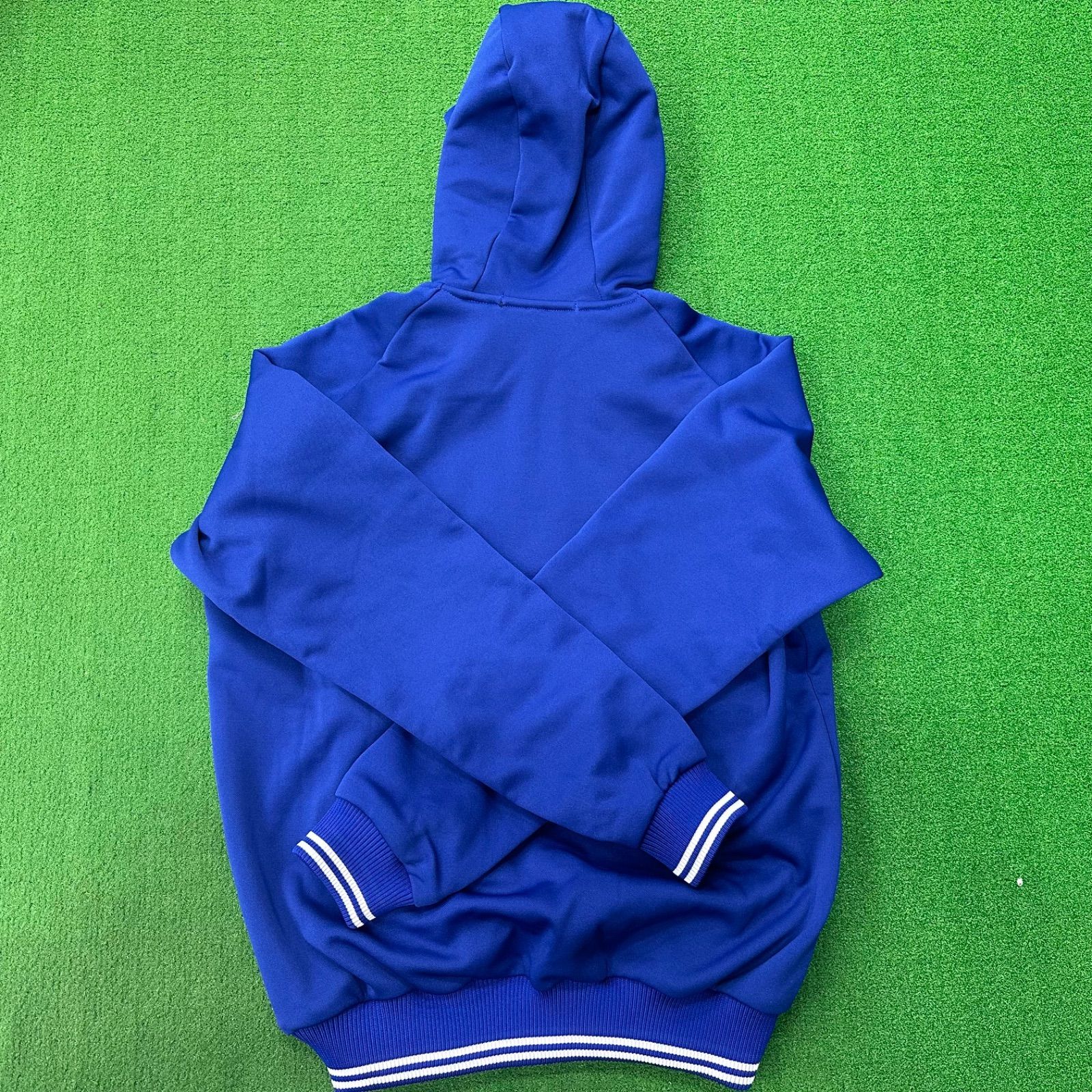 美品　ミズノプロハーフジップジャケット 裏起毛 パステルネイビー×ホワイト 野球 新品未使用】30%off‼️現品のみ！ミズノプロハーフジップ