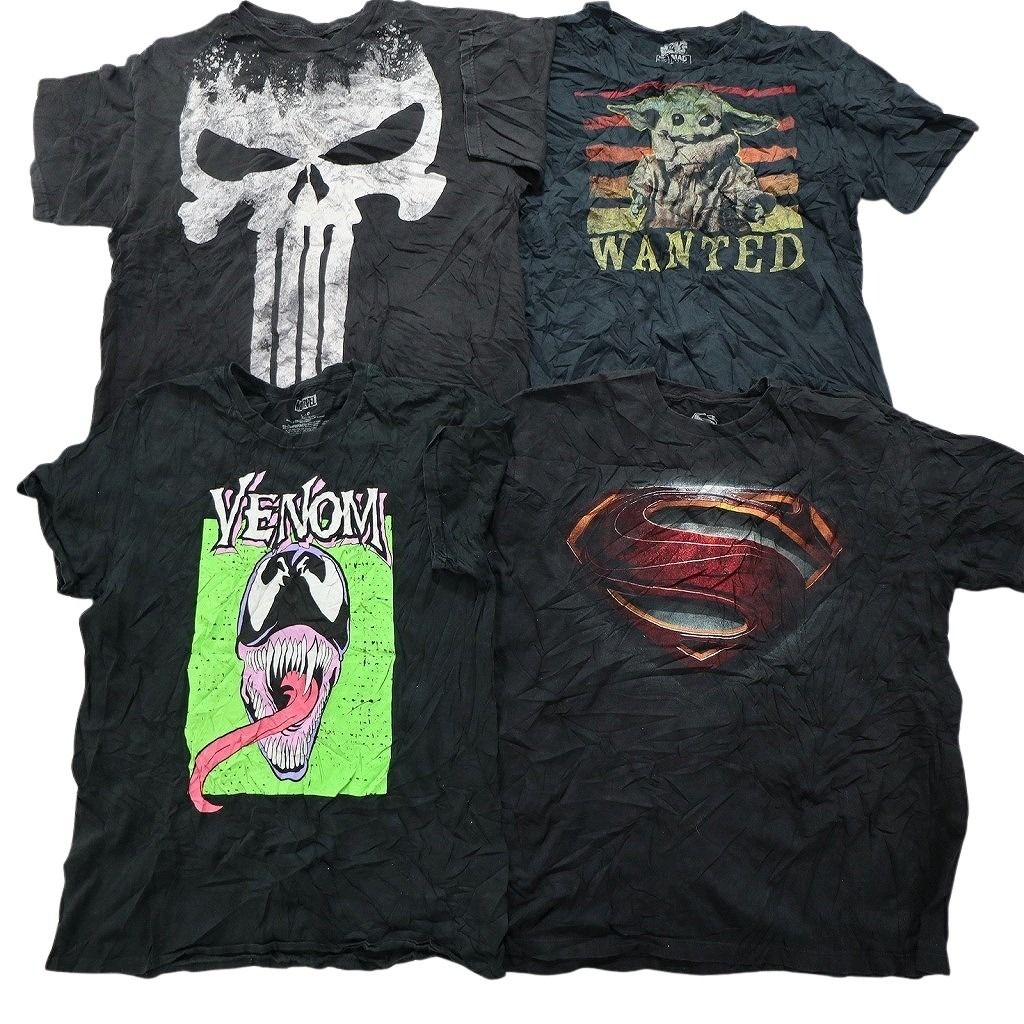 マーベル　DC まとめうり 古着卸 まとめ売り マーベル DCコミック 半袖Tシャツ 16枚セット