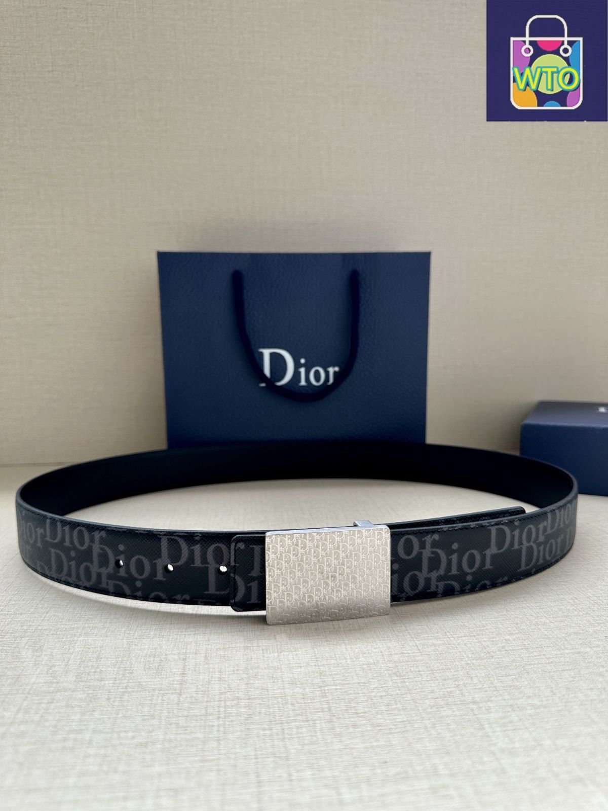 DIOR 両面使いベルト= 今日特価】Dior ディオール 35mm 両面ベルト - メルカリ