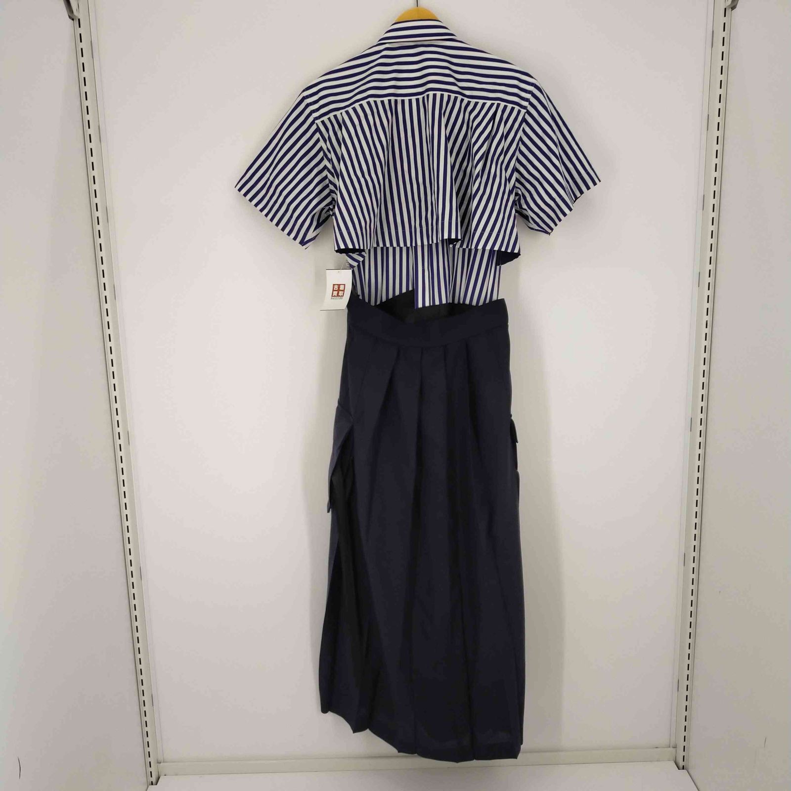 サカイ Sacai Thomas Mason Cotton Poplin x Suiting Dress レディース ...