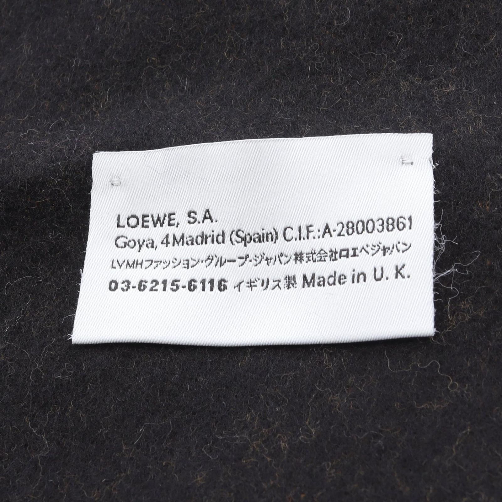 ロエベ LOEWE マフラー アナグラム ウール マフラー レディース