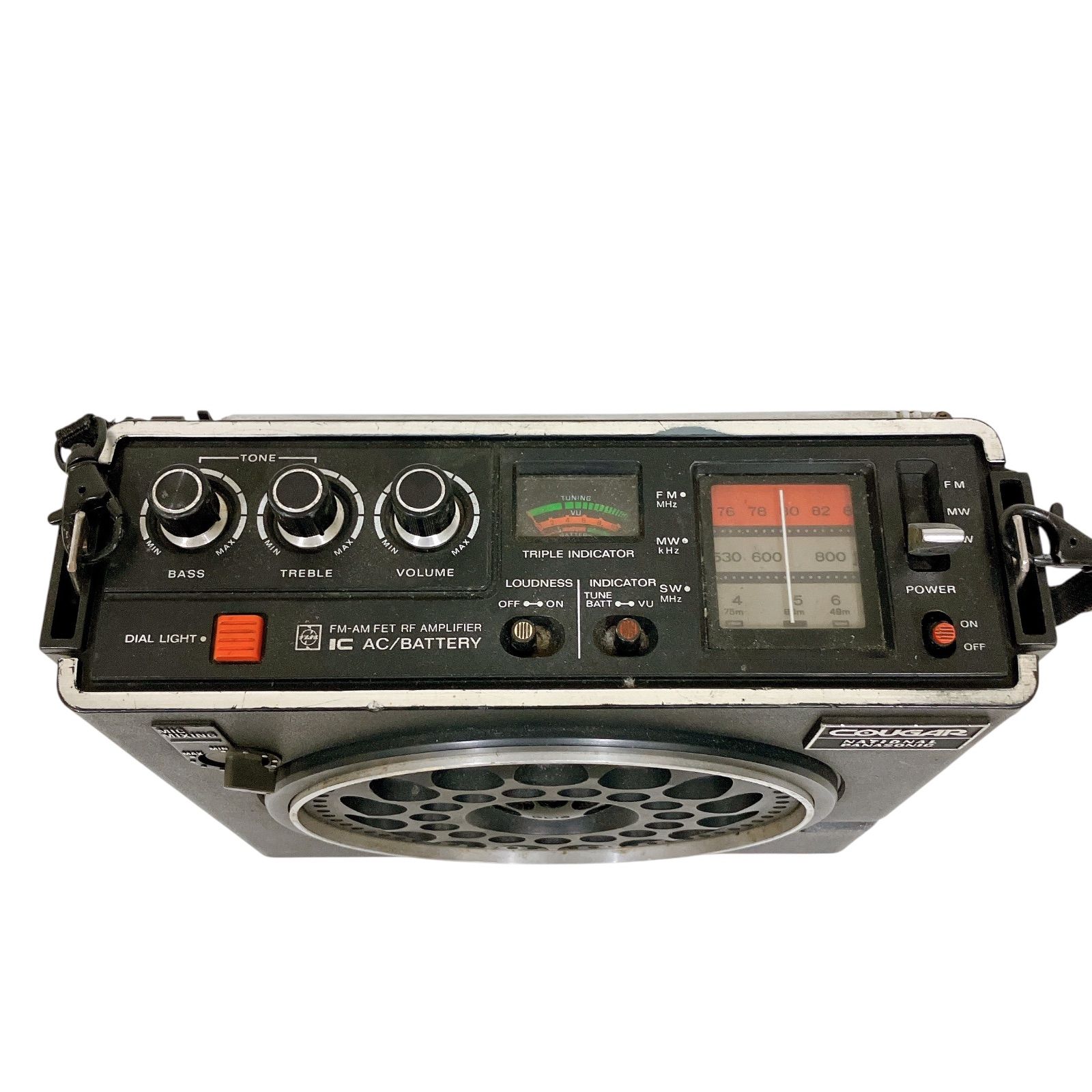 RF-888 National ナショナル ラジオ - クーガー レトロ 通電確認 中古