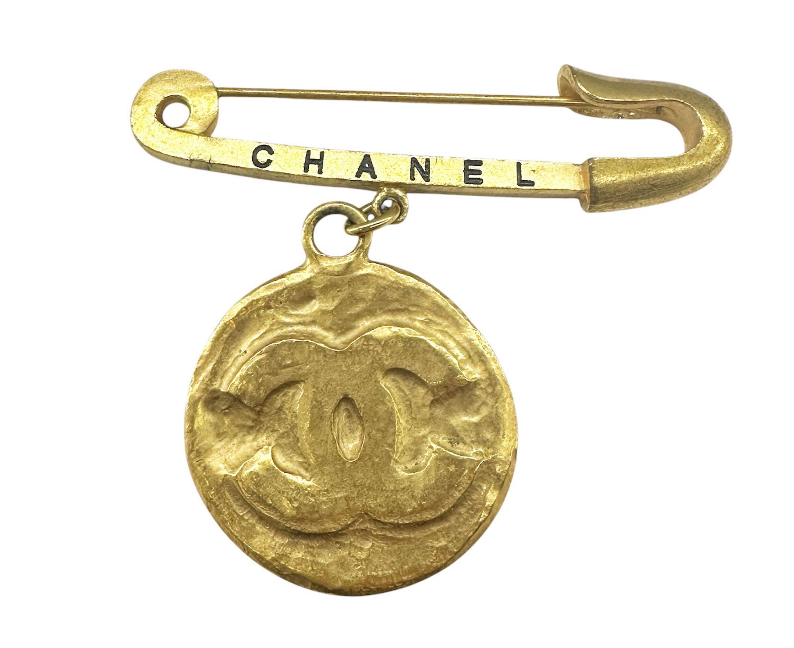 CHANEL シャネル ブローチ ヴィンテージ ココマーク メダル 安全
