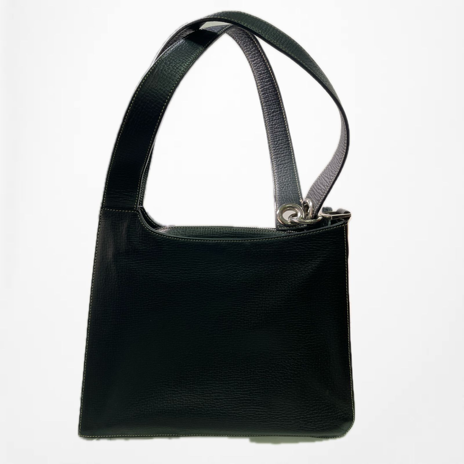 LOEWE ロエベ 241029 ワンショルダーバッグ ロゴ型押し 金具 裏地総柄 