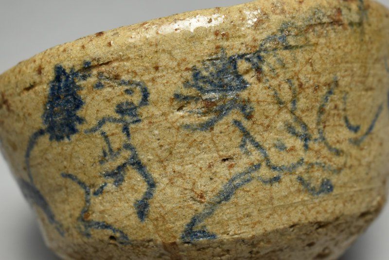 蔵A5036 古美術 古相馬焼 馬図茶碗 江戸時代 WWW_IBETON_RU