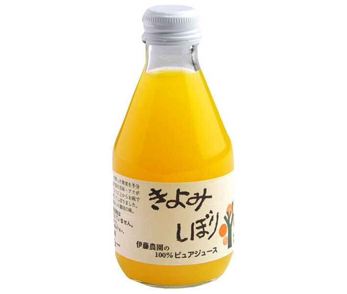 伊藤農園 ピュアジュース きよみ 180ml瓶×30本入× 2ケース ｜ 果実飲料 果汁 みかん 瓶