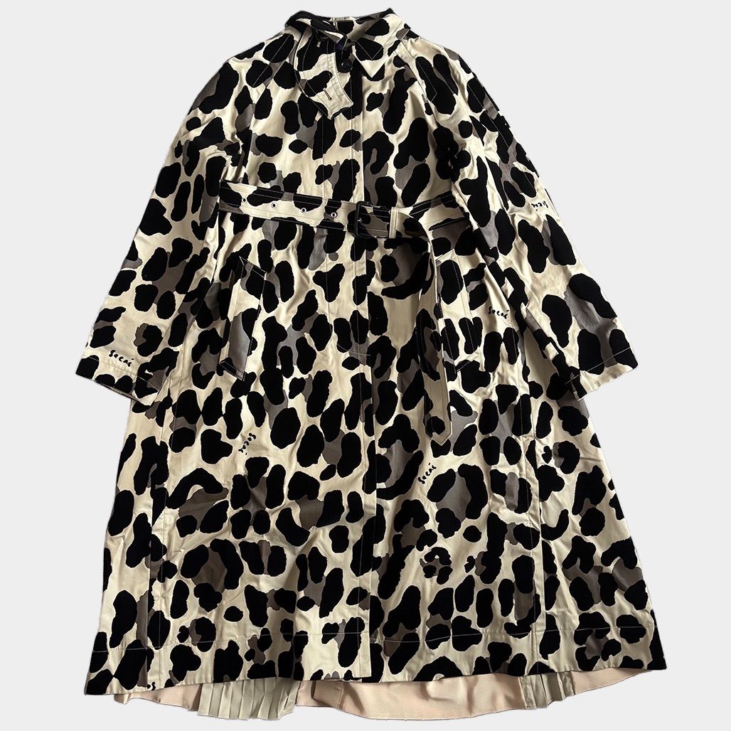 sacai サカイ 2022SS レオパード切り替えコート - メルカリ