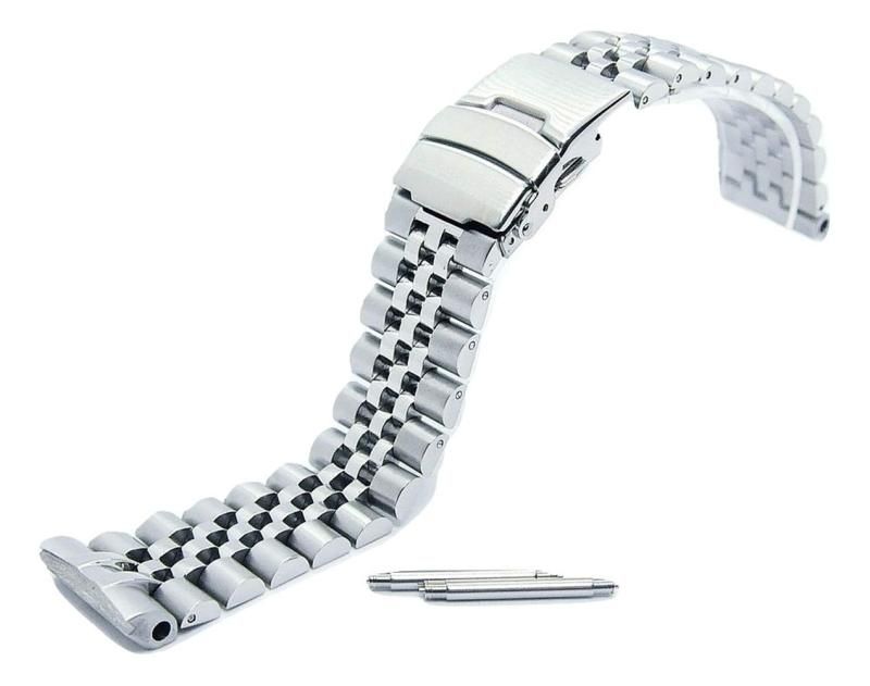 BASIS+] 腕時計 ジュビリー 5連 シルバー 22mm ステンレス