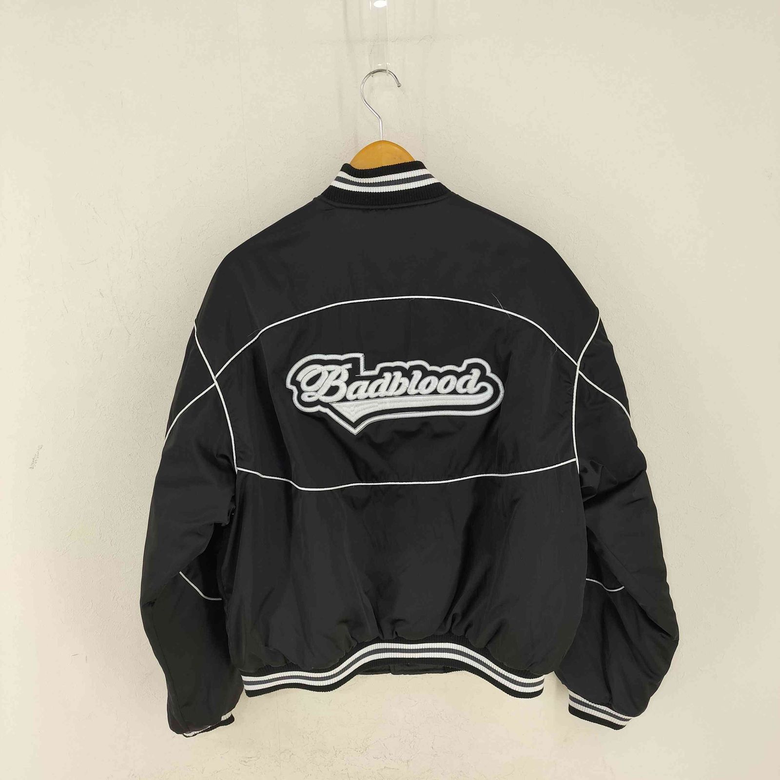 マキシマムザホルモン｜スウェットスタジャンLブラック×グレー