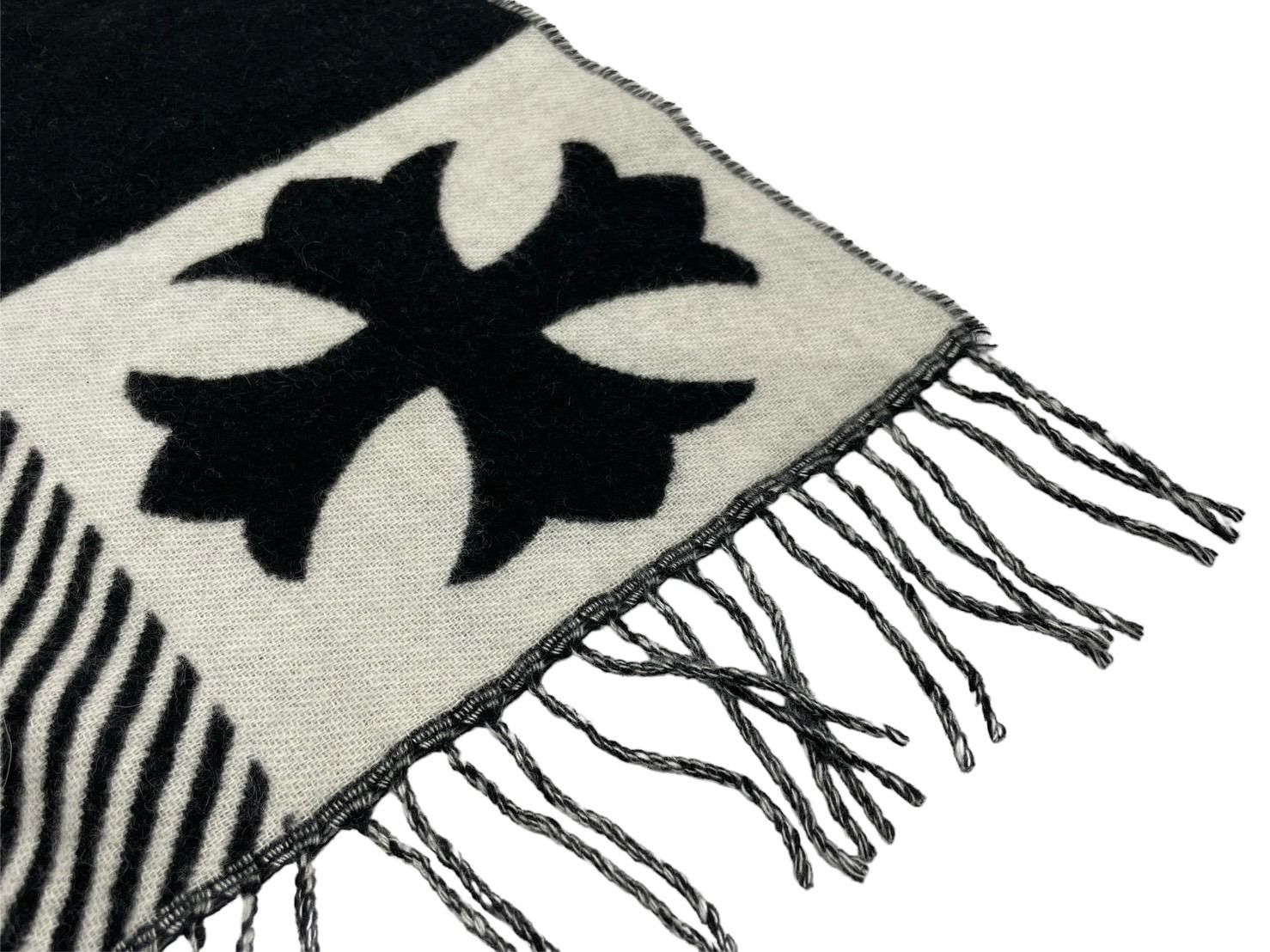 CHROME HEARTS チェッカードカシミヤブランケット　ブラック 新品未使用 ChromeHearts クロムハーツ チェッカードカシミア 布団・毛布