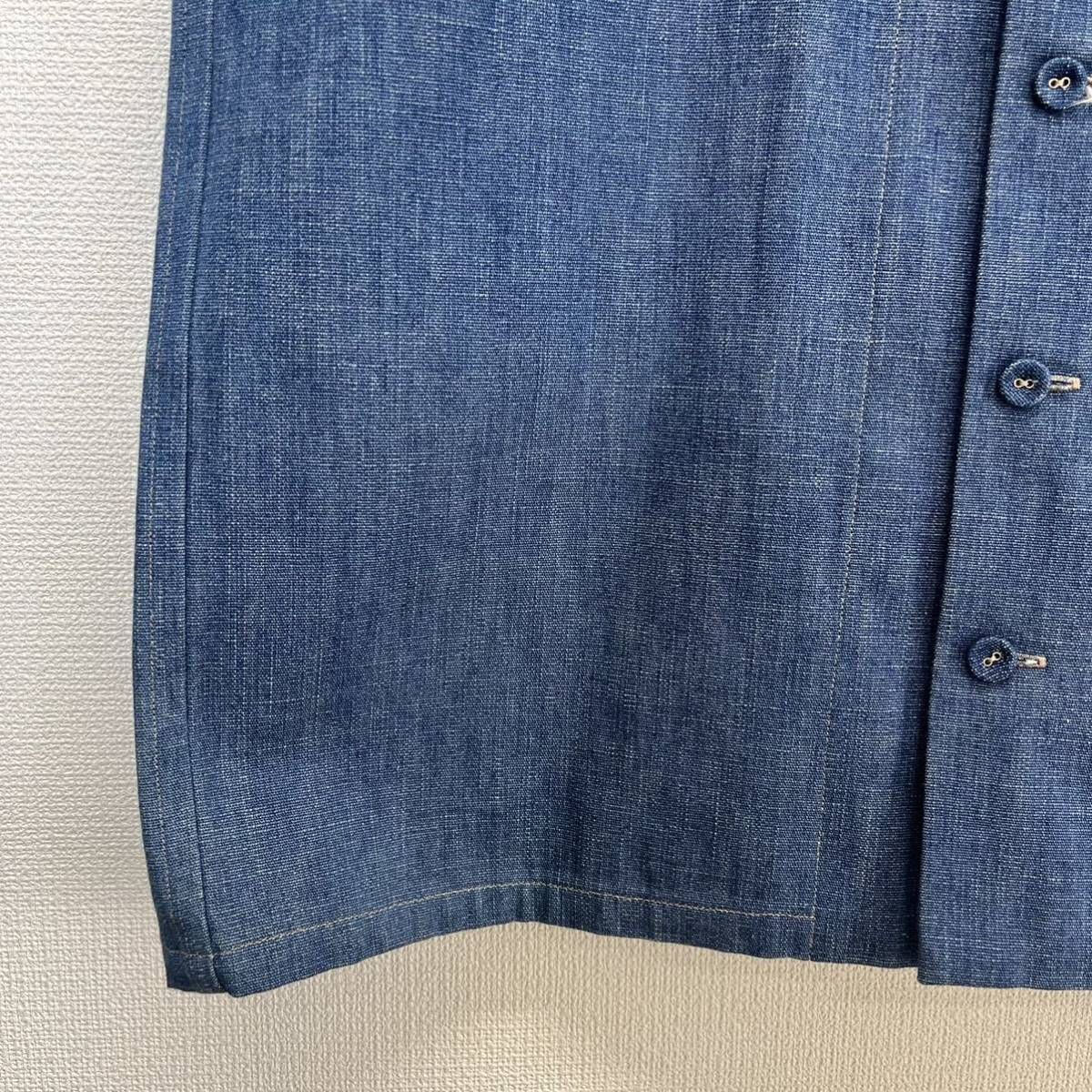 YAB-YUM ヤブヤム 半袖シャツ デニム インディゴ L 10109232 - メルカリ