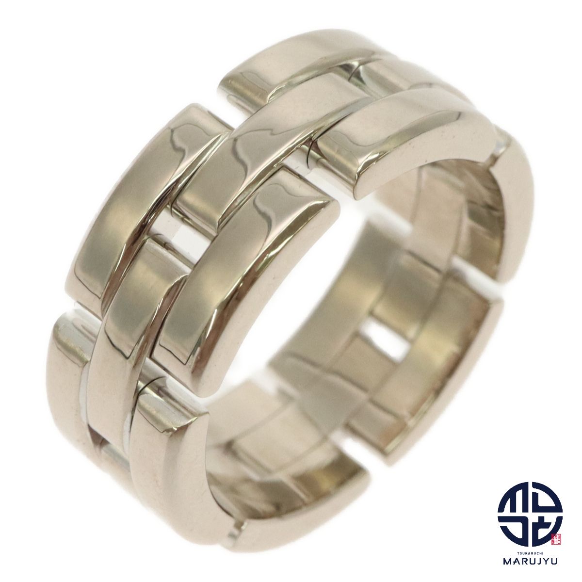 ブルガリ・ブルガリ ダブルロゴ リング ダイヤモンドセット 750WG 11.5