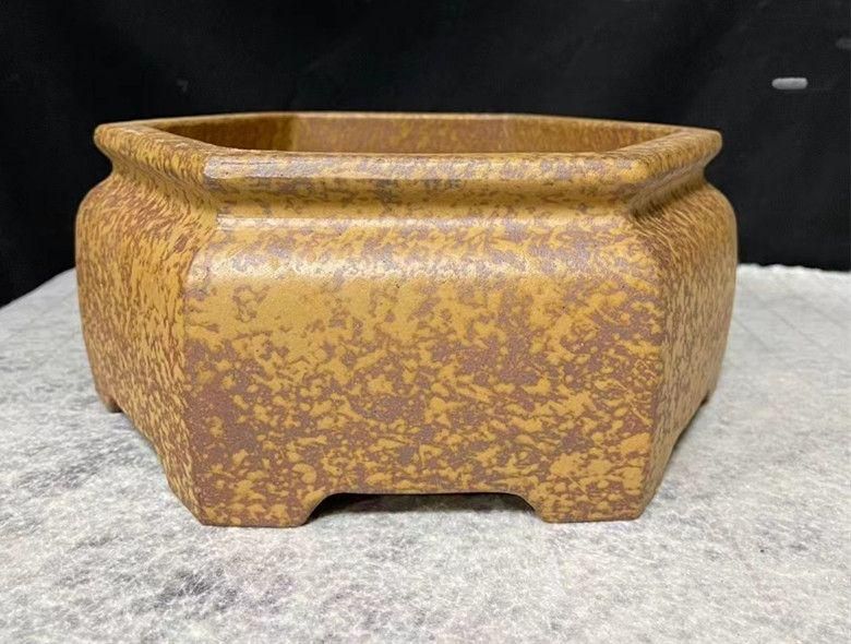 六方井口の鉢 中国宜興 紫砂の鉢盆栽鉢 植木鉢 小品盆栽鉢 大品盆栽鉢