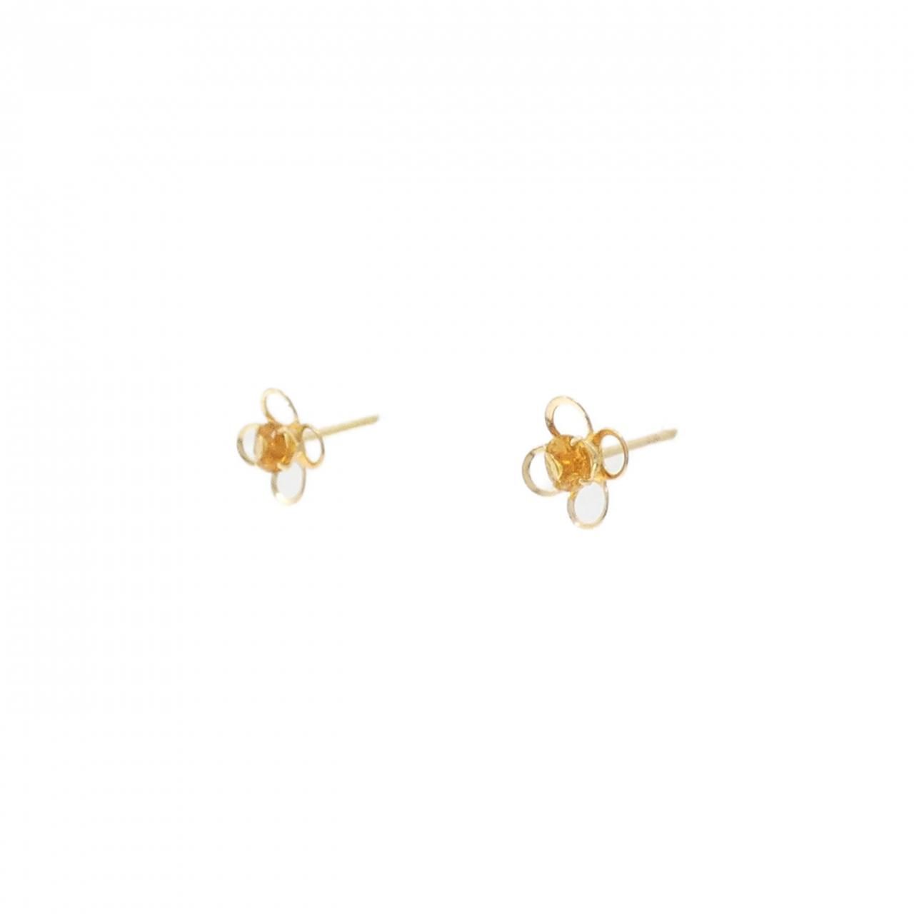 K18YG フラワー ピアス 楽天市場】K18YG【1.00ct】ダイヤモンド フラワーモチーフ
