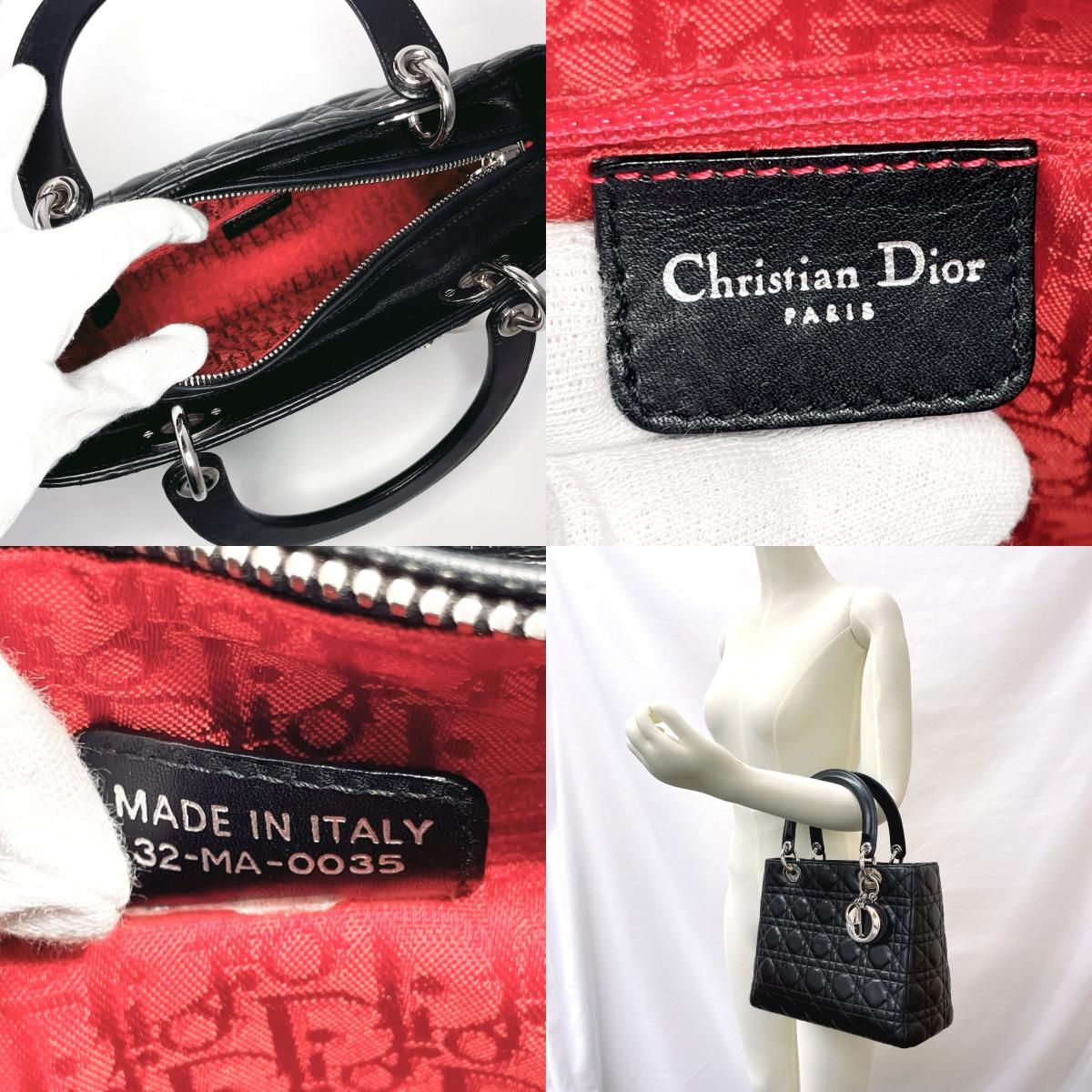 ディオール ハンドバッグ カナージュ レディディオール 32-MA-0035