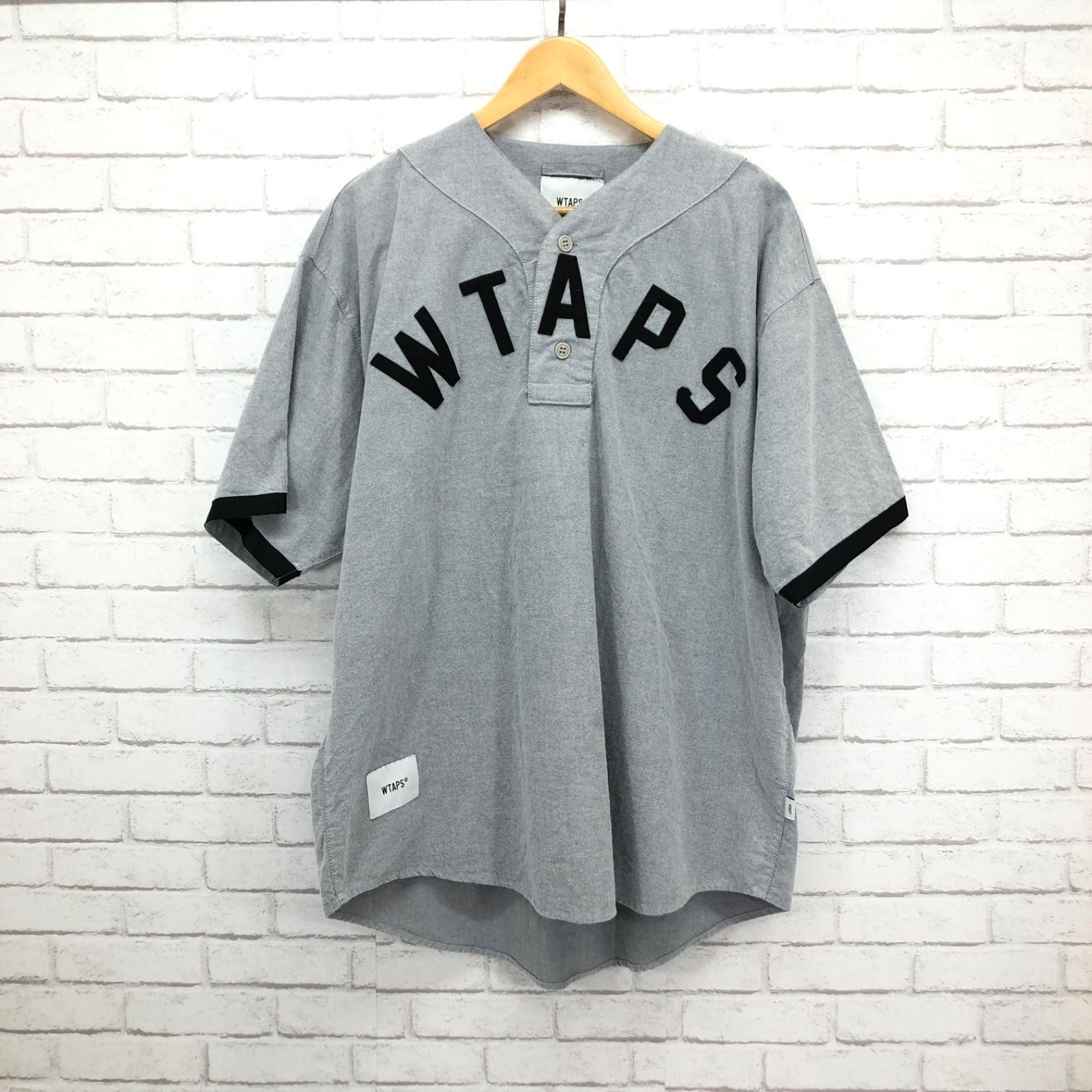 WTAPS ダブルタップス 22SS LEAGUE SS COTTON. FLANNEL ベースボール